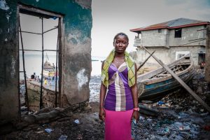 Eighteen-year old at the time, Celina Kamanda says she wants to be a doctor, after Ebola ravaged her country, Sierra Leone, in west Africa