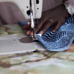 A Tailor's hands at work in Sierra Leone